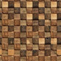 Realistic wooden cubes with the texture of natural of Wood panel background. photo