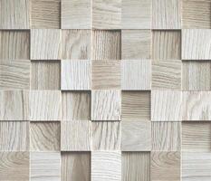 Realistic wooden cubes with the texture of natural of Wood panel background. photo