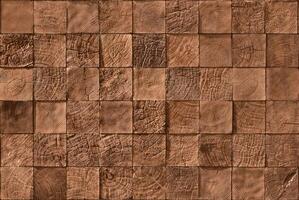 Realistic wooden cubes with the texture of natural of Wood panel background. photo