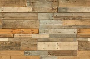 Realistic wooden cubes with the texture of natural of Wood panel background. photo