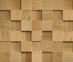Realistic wooden cubes with the texture of natural of Wood panel background. photo