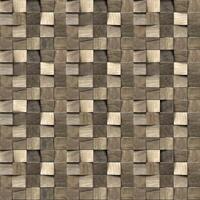 Realistic wooden cubes with the texture of natural of Wood panel background. photo