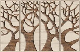 Realistic wooden cubes with the texture of natural of Wood panel background. photo