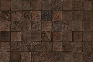 Realistic wooden cubes with the texture of natural of Wood panel background. photo