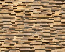 Realistic wooden cubes with the texture of natural of Wood panel background. photo