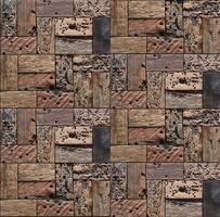Realistic wooden cubes with the texture of natural of Wood panel background. photo
