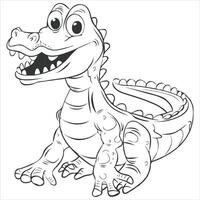 Cute Animal coloring book With KDP vector