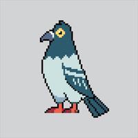 Pixel art illustration Pigeon. Pixelated Pigeon. Pigeon Bird pixelated for the pixel art game and icon for website and game. old school retro. vector