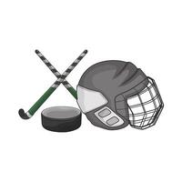 illustration of field hockey vector