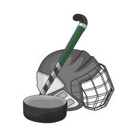 illustration of field hockey vector