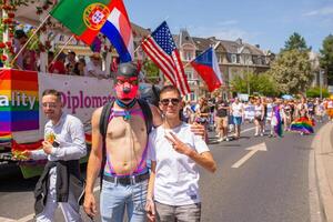 Esch-Sur-Alzette, Luxembourg - July 08, 2023 - Luxembourg Pride. Equality March. photo
