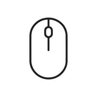 Mouse icon button computer technology arrow outline design. vector