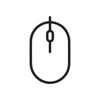 Mouse icon button computer technology arrow outline design. vector