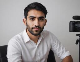 Professional Business Man in White shirt photo