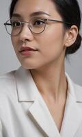 Professional Business Woman wearing blazzer and spectacles photo
