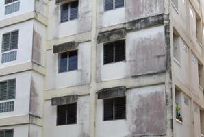 old building with windows photo