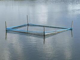 empty fishing net for boat photo