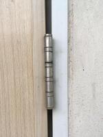 old wooden door handle , door hinge photo
