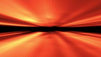 Movement of abstract orange digital light waves. Bright rays emanating from the waves. technology background. 4k . Screensaver animation. seamless loop video