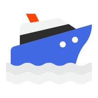 Yacht icon for web, app, infographic, etc vector