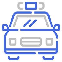 Policecar icon for web, app, infographic, etc vector