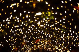 blur defocus spot light bulb bokeh colorful xmas festive pattern background magic nightlife celebration photo