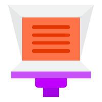 Teleprompter icon for web, app, infographic, etc vector