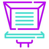 Teleprompter icon for web, app, infographic, etc vector