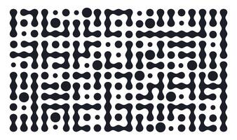 Metaball shapes pattern. Modern metaball graphic design, connected liquid molecule figures flat background illustration. Abstract metaball shapes backdrop vector