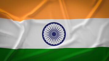 The India flag and Business chart for Background concept 3d rendering. photo