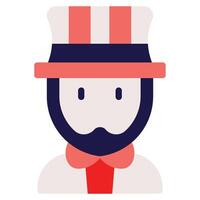Uncle Sam icon for web, app, infographic, etc vector