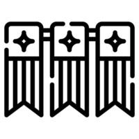 Bunting icon for web, app, infographic, etc vector