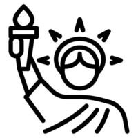 Statue icon for web, app, infographic, etc vector