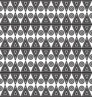 Native American monochrome seamless pattern. Endless black aztec, maya, inca ornament. Drawing for sandblasting and plotter and laser cutting. vector