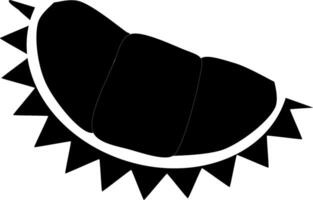 Fresh durian logo design. isolated on background, Durian fruit isolated on white background. fruit isolated. King of fruit in Thailand.Minimal Durian fruit icon. Durian symbol. Asian fresh fruit. vector