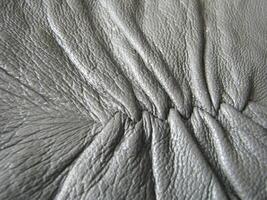 a close up of a leather bag photo