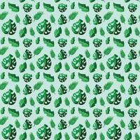 summer leaf pattern background vector