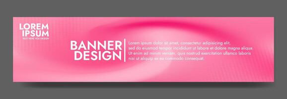 Distinctive abstract mesh blur banner with a visually striking wave pattern in a refined palette of pink, a versatile design element vector