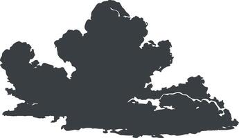 Cloud silhouette image vector
