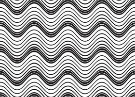 geometric abstract waves pattern background black and white vector