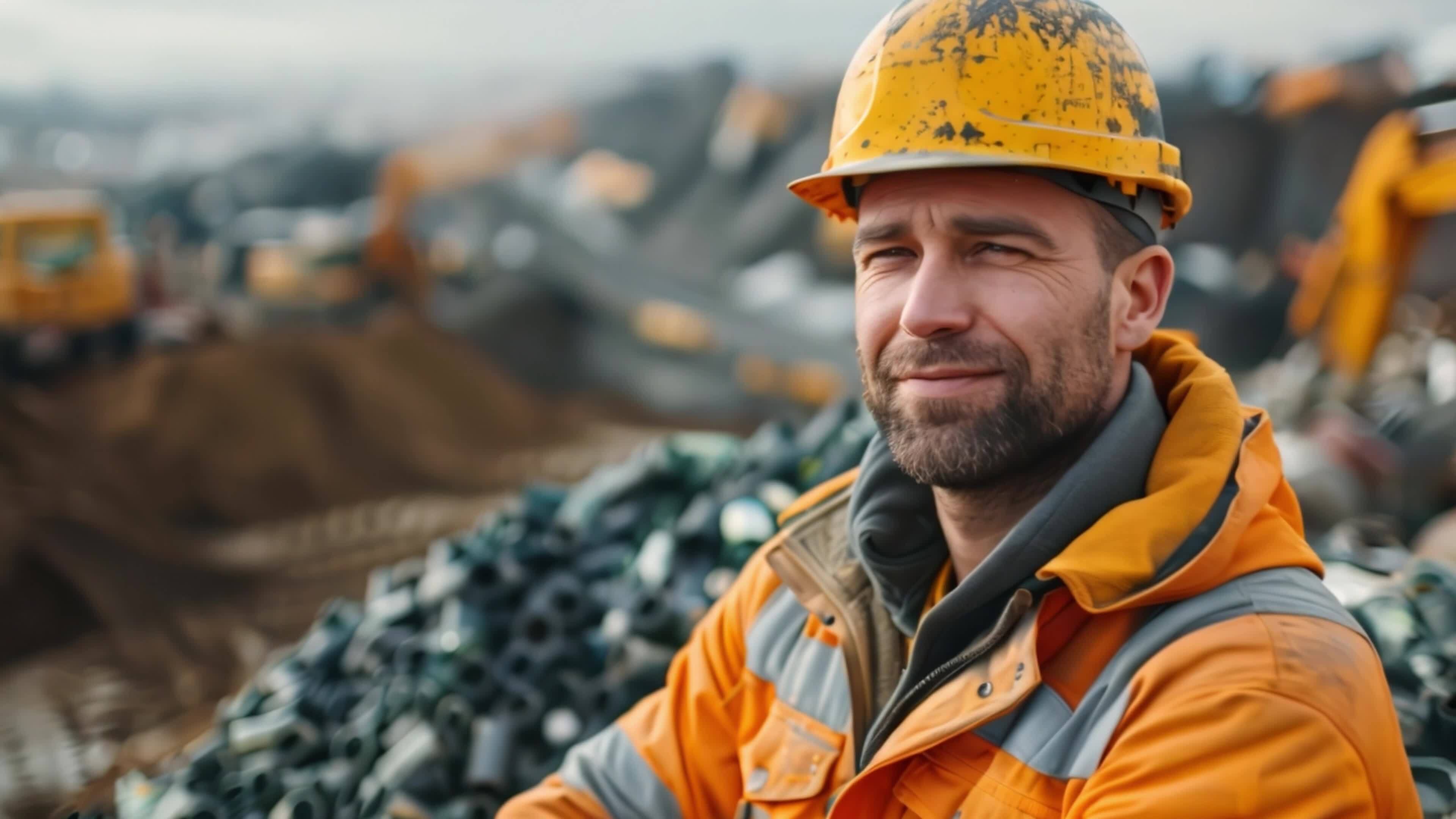 A Engineers oversee recycling operations at landfill sites. Landfill