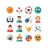 Hobbies and Interests Icon Set Collection for Documents, Websites and Mobile Applications vector