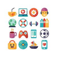 Hobbies and Interests Icon Set Collection for Documents, Websites and Mobile Applications vector