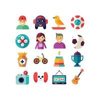 Hobbies and Interests Icon Set Collection for Documents, Websites and Mobile Applications vector