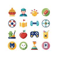 Hobbies and Interests Icon Set Collection for Documents, Websites and Mobile Applications vector