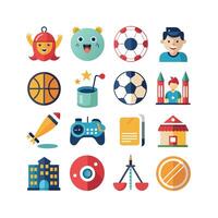 Hobbies and Interests Icon Set Collection for Documents, Websites and Mobile Applications vector