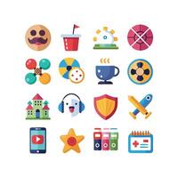 Hobbies and Interests Icon Set Collection for Documents, Websites and Mobile Applications vector