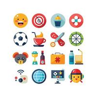 Hobbies and Interests Icon Set Collection for Documents, Websites and Mobile Applications vector