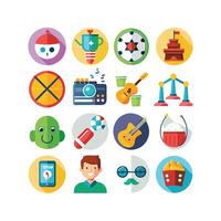 Hobbies and Interests Icon Set Collection for Documents, Websites and Mobile Applications vector
