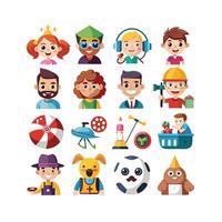 Hobbies and Interests Icon Set Collection for Documents, Websites and Mobile Applications vector
